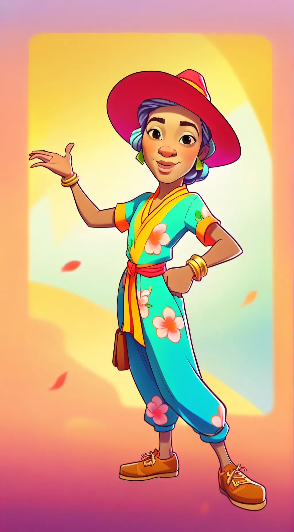 ai character: Ugly girl background