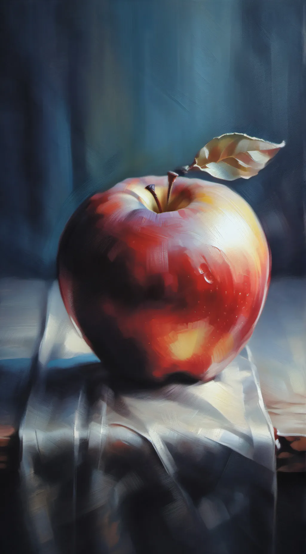 ai character: Apple background