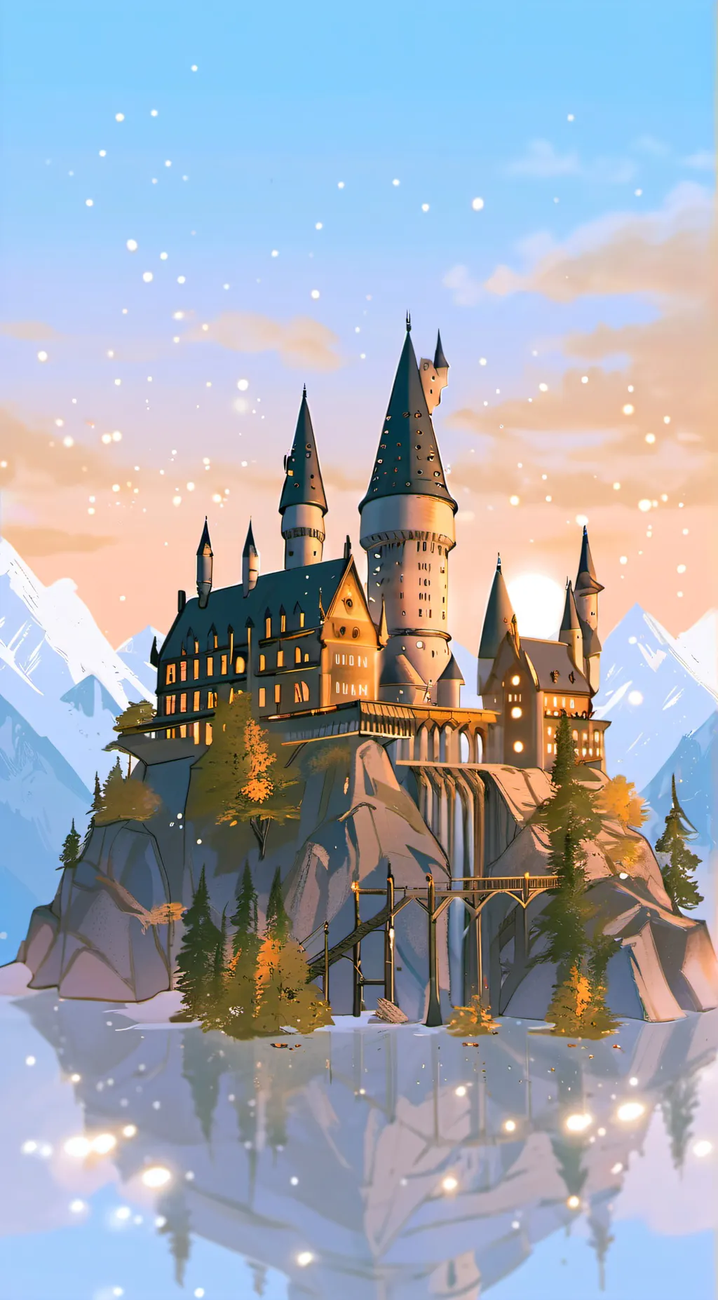 ai character: Hogwarts  background
