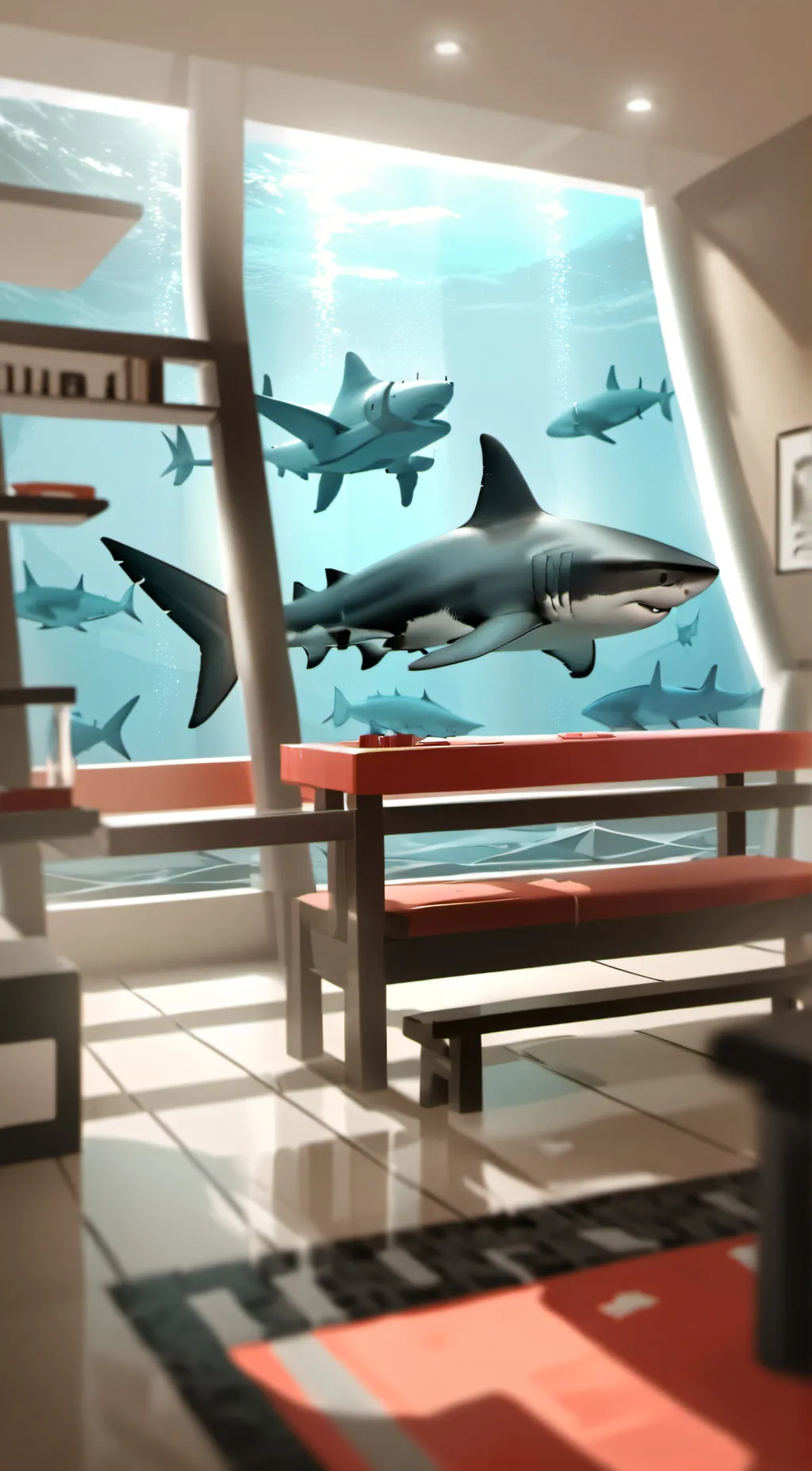 ai character: Shark background