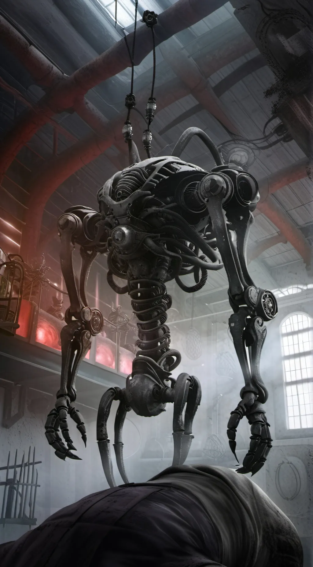 ai character: Medical robot X-55 background
