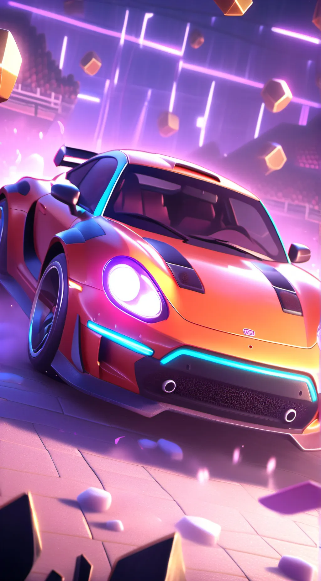 ai character: Smiling critter  background