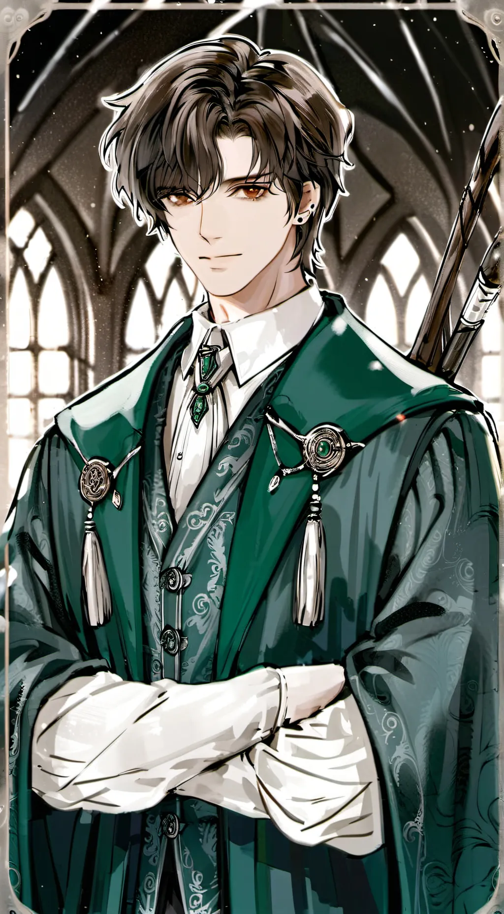 ai character: Tom riddle  background