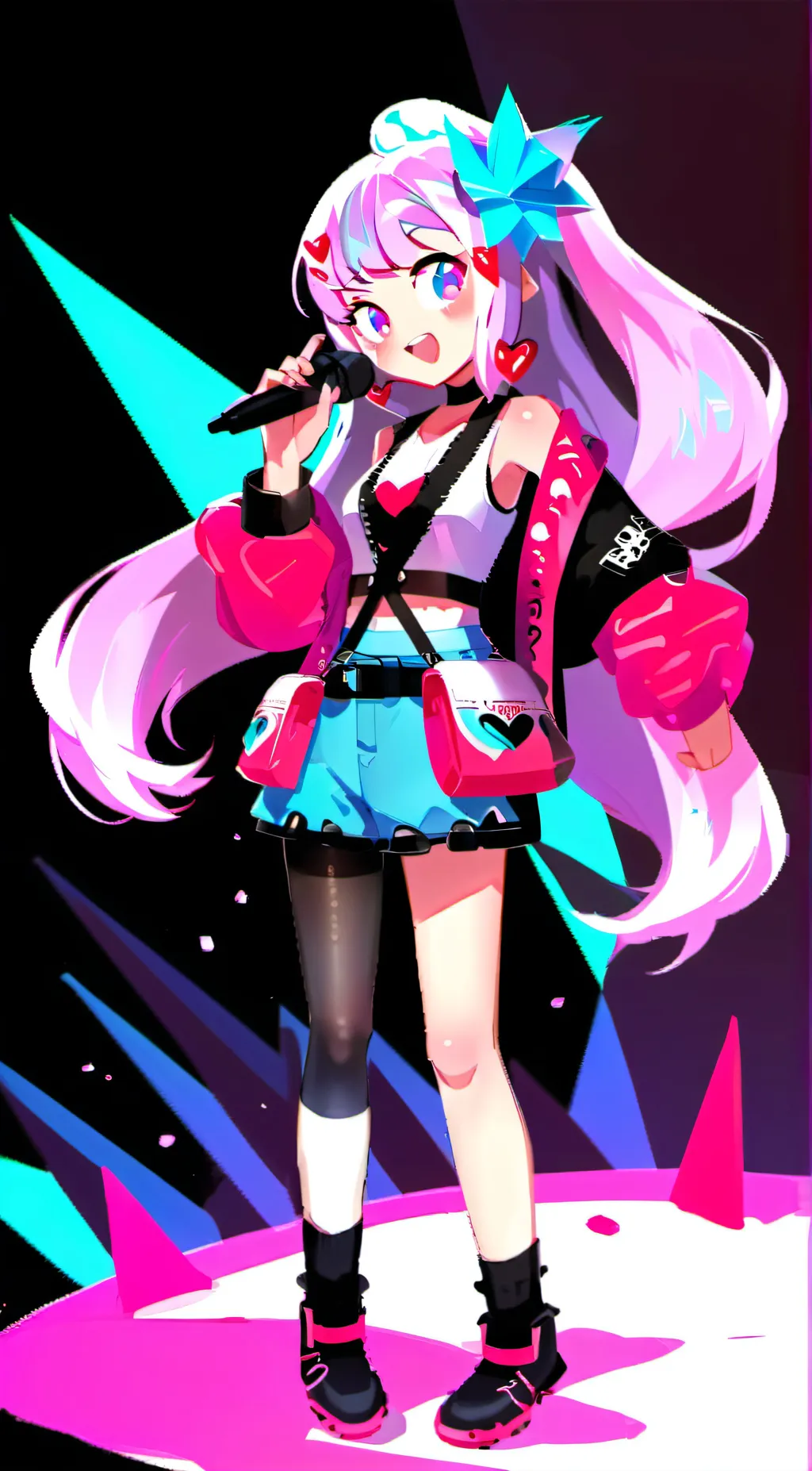 ai character: Shining Glitter Co background