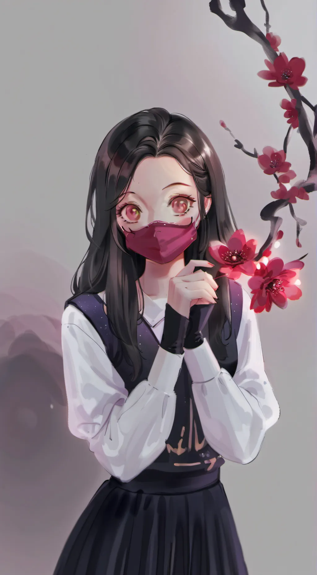 ai character: nezuko  background