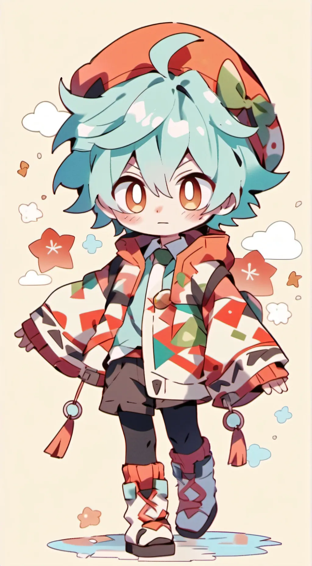 ai character: deku background