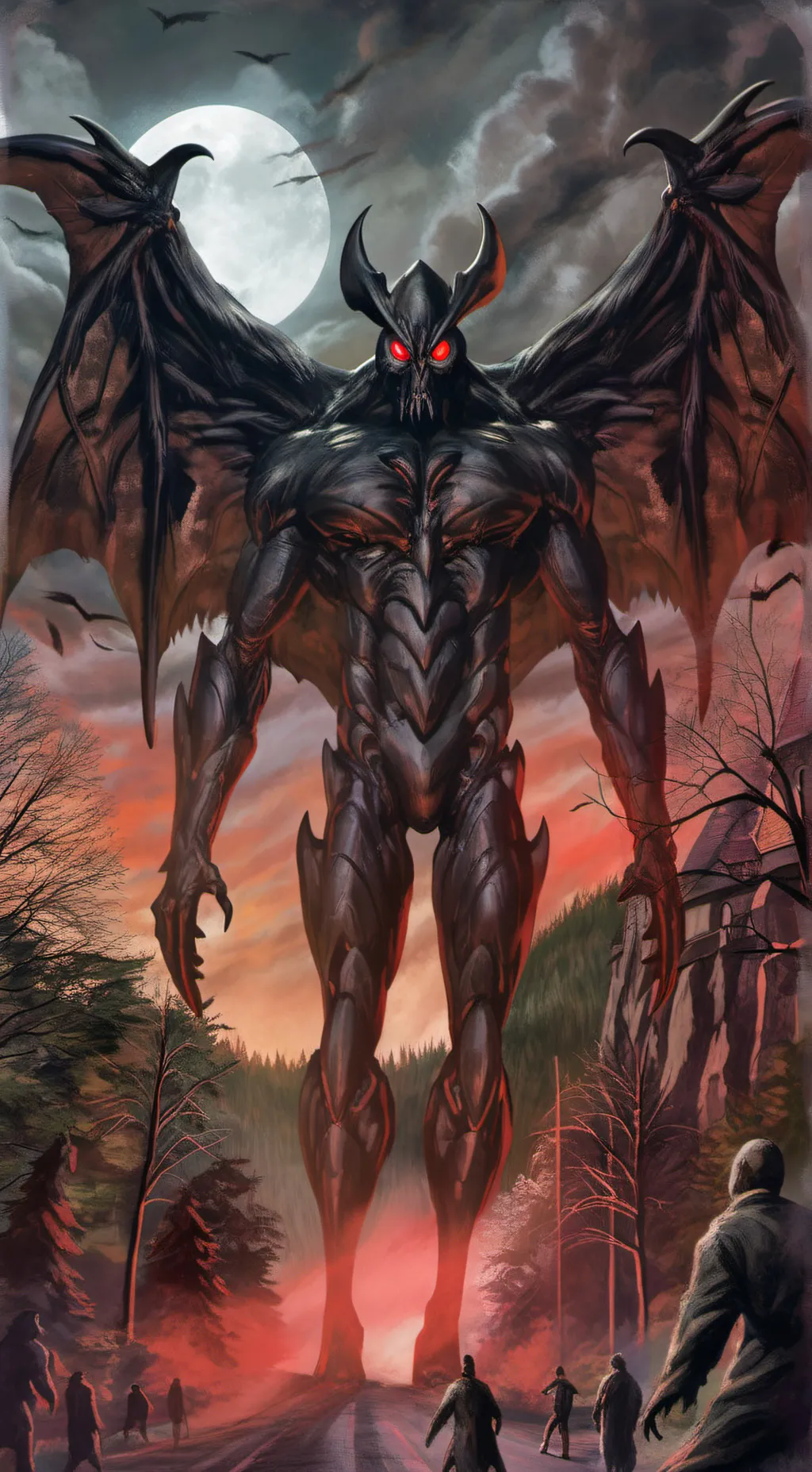 ai character: MothMan background