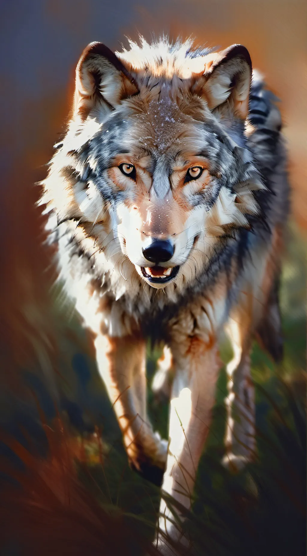 ai character: wolf background