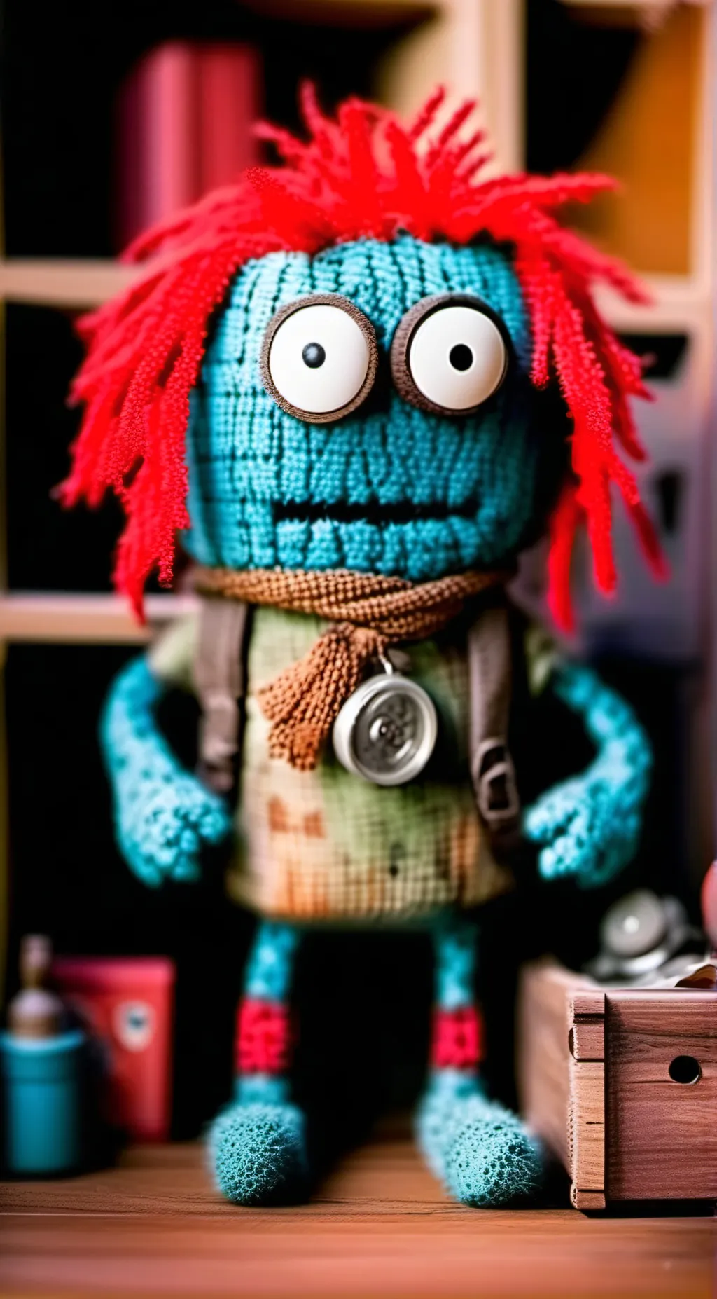 ai character: Huggy wuggy background