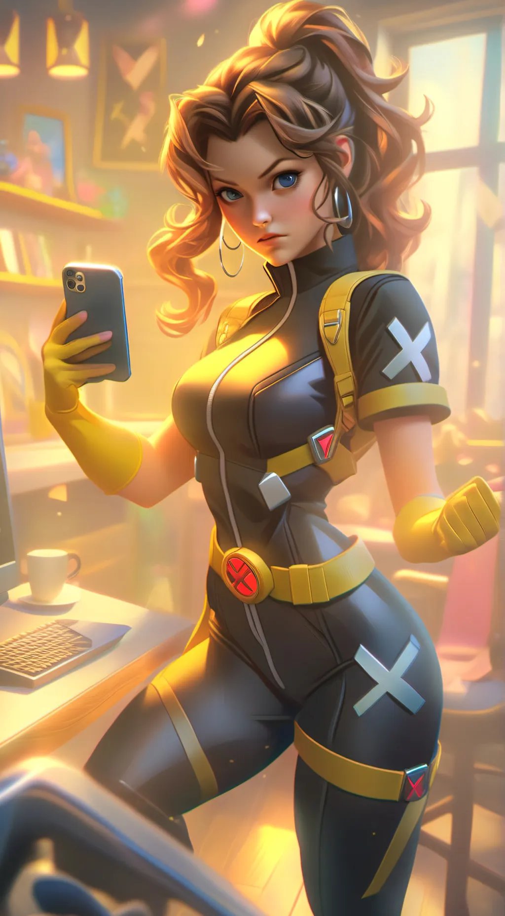 ai character: Kitty Pryde background