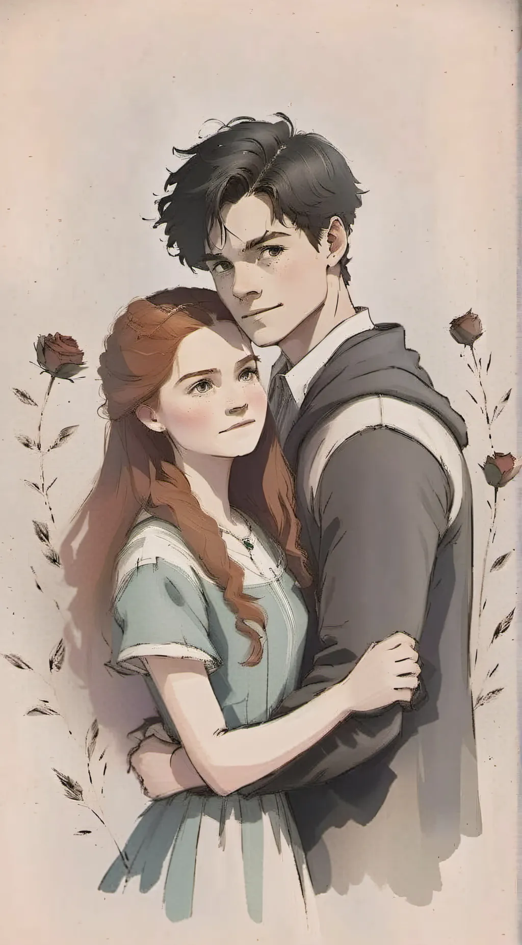 ai character:  Ginny and harry🥰🥵 background