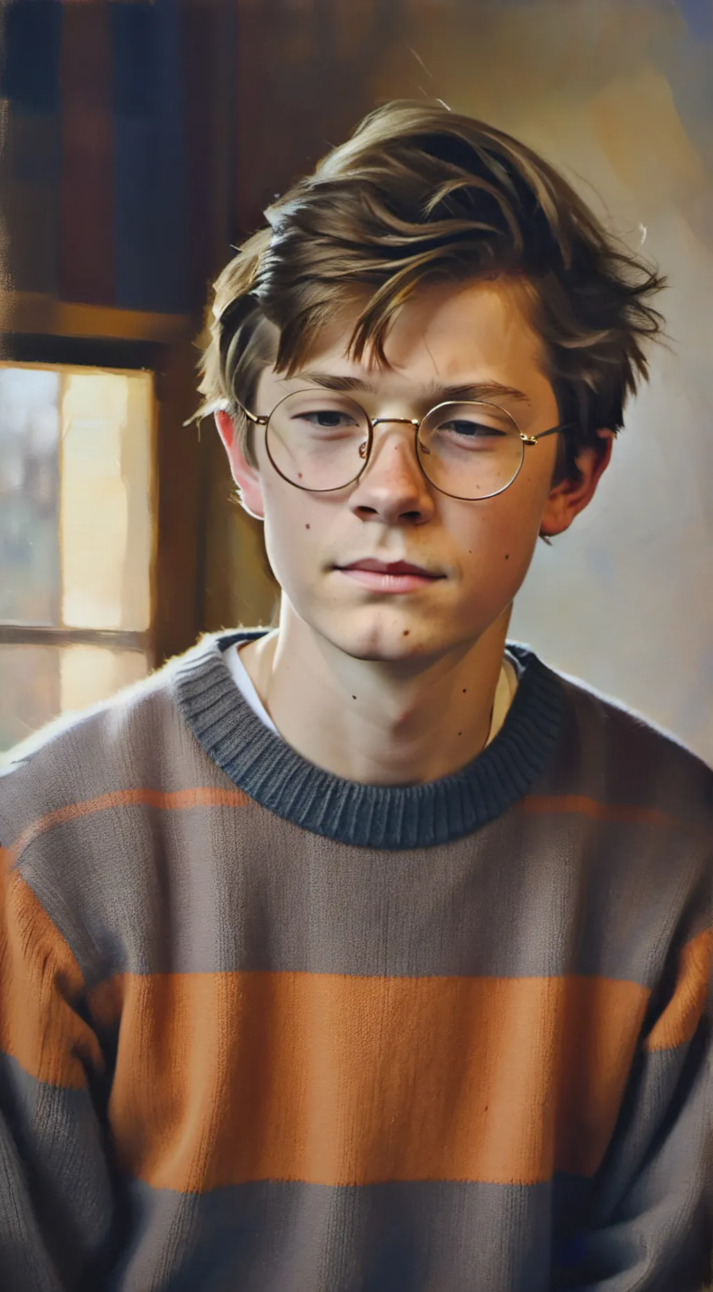 ai character: theo decker  background