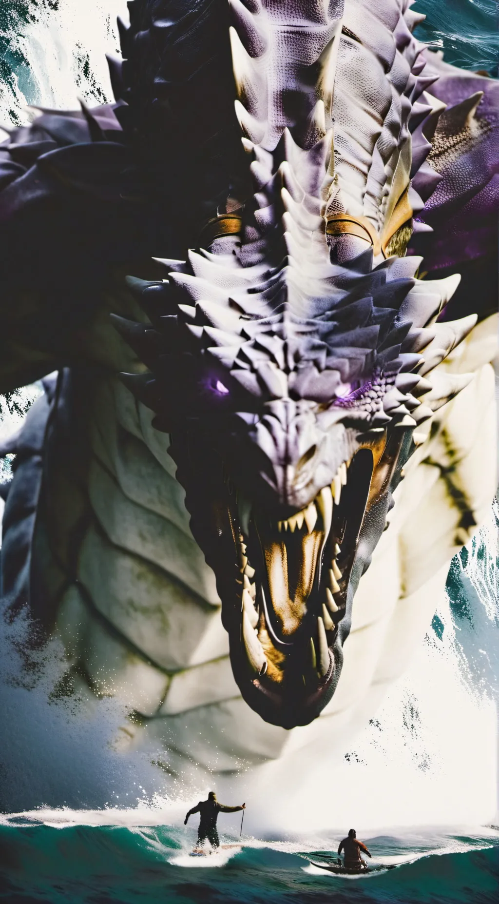 ai character: Purpling background