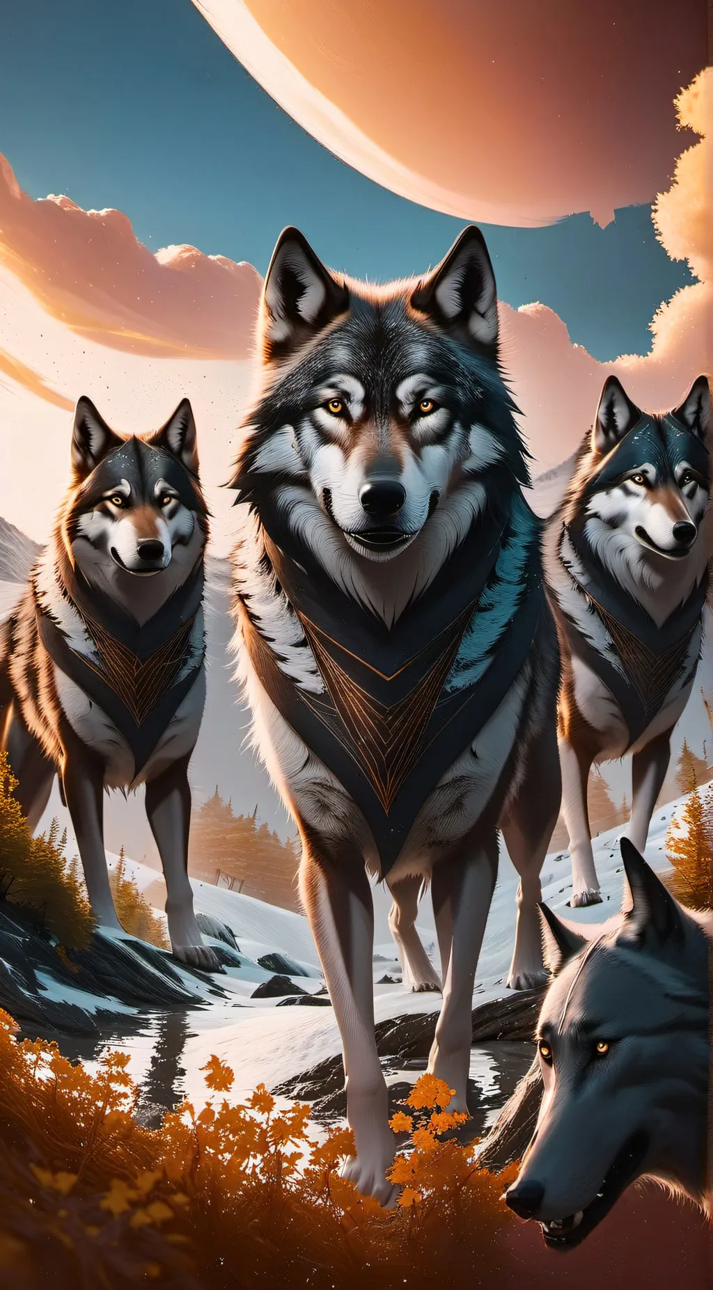 ai character: wolves background