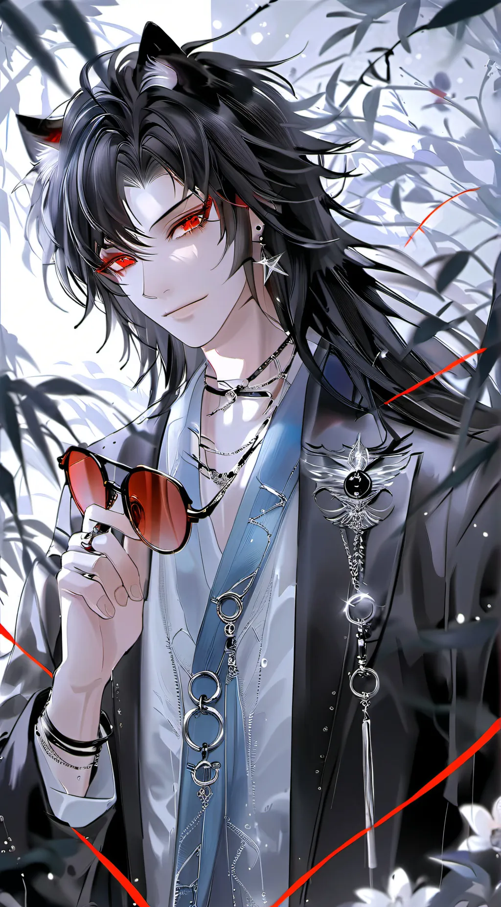 ai character: «Shadow background