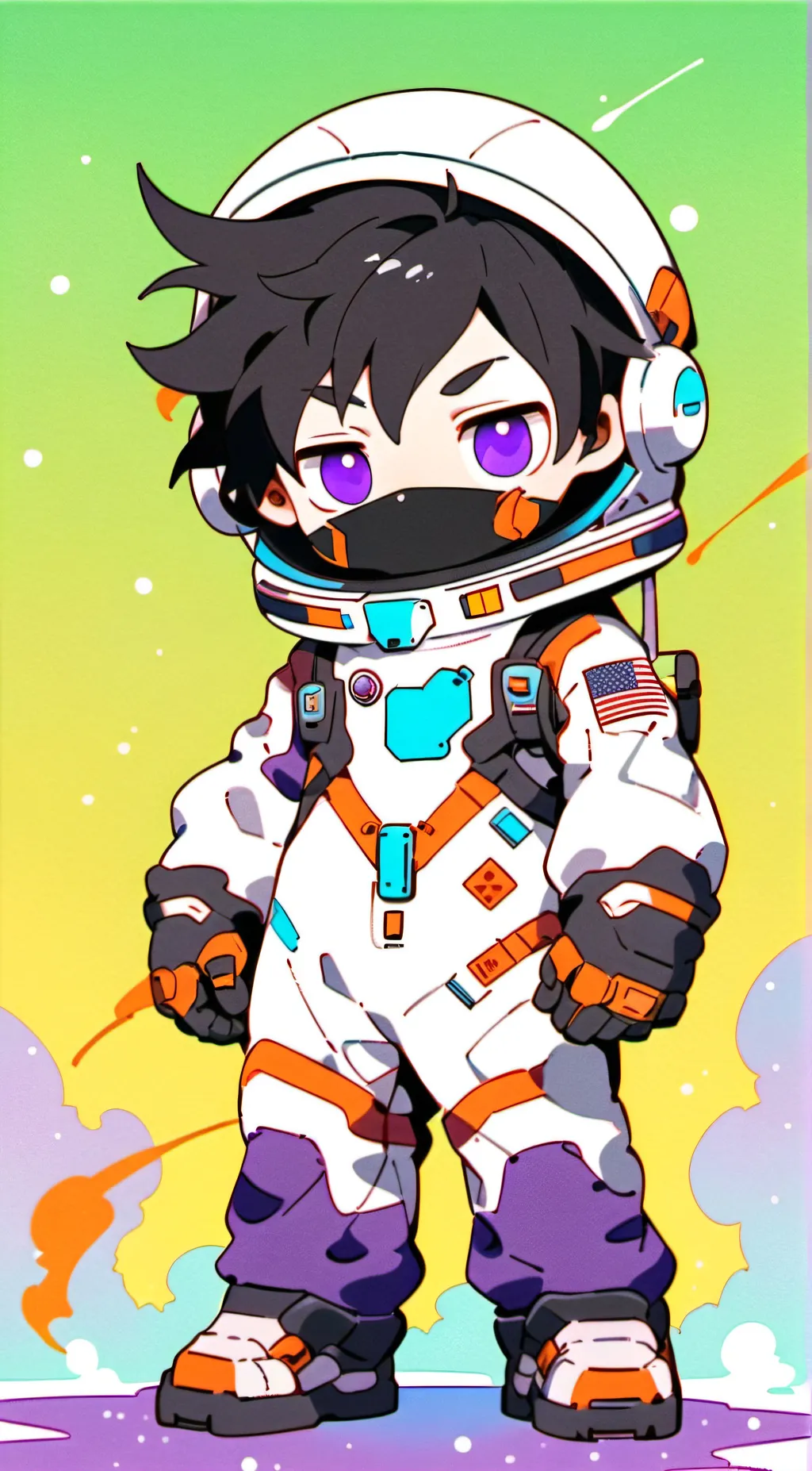 ai character: 🔥💙~Dabi~💙🔥 background