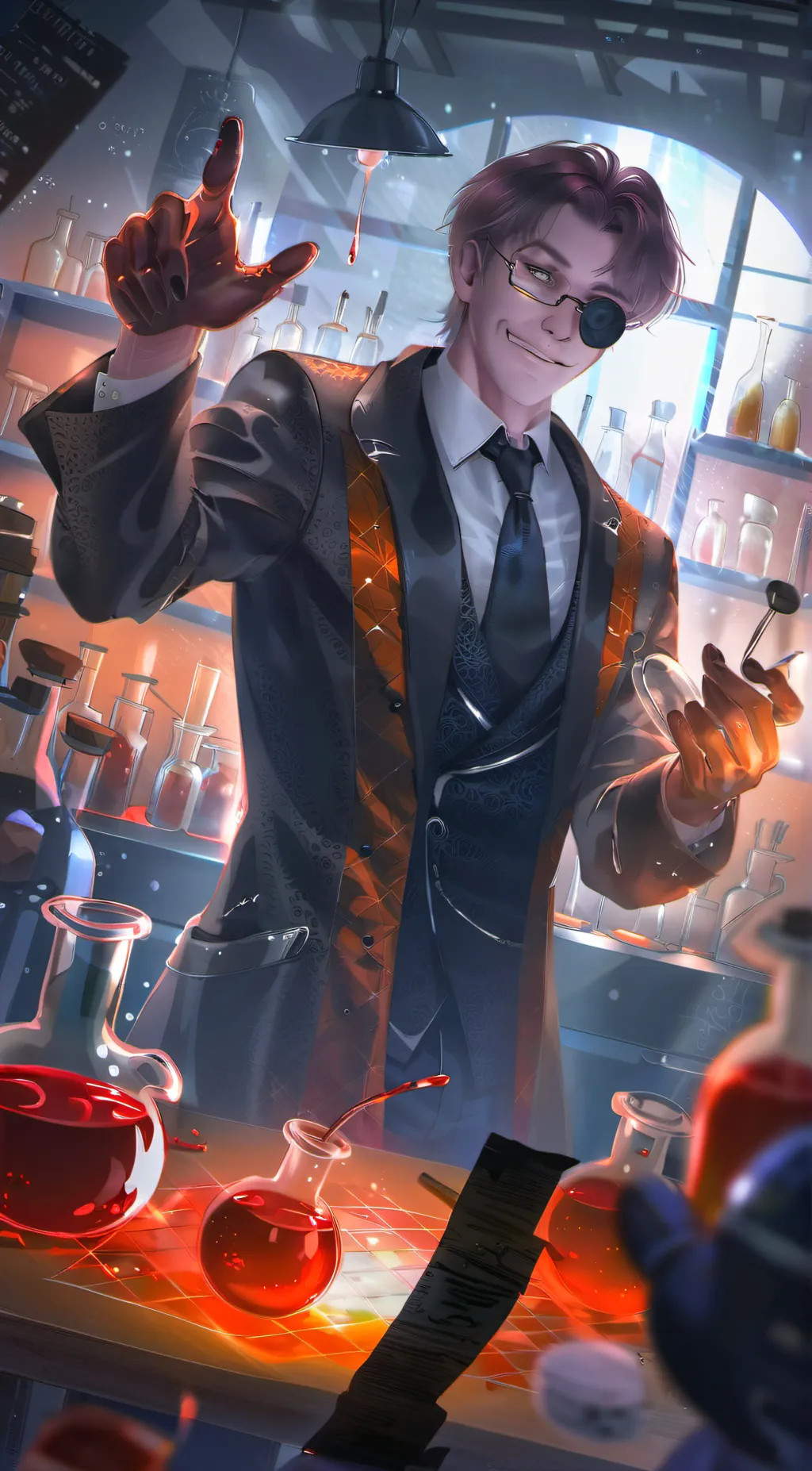 ai character: Evil scientist background