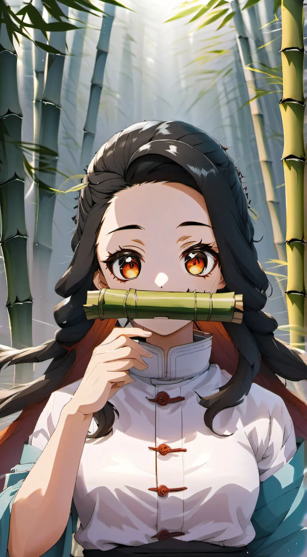 ai character: Nezuko background