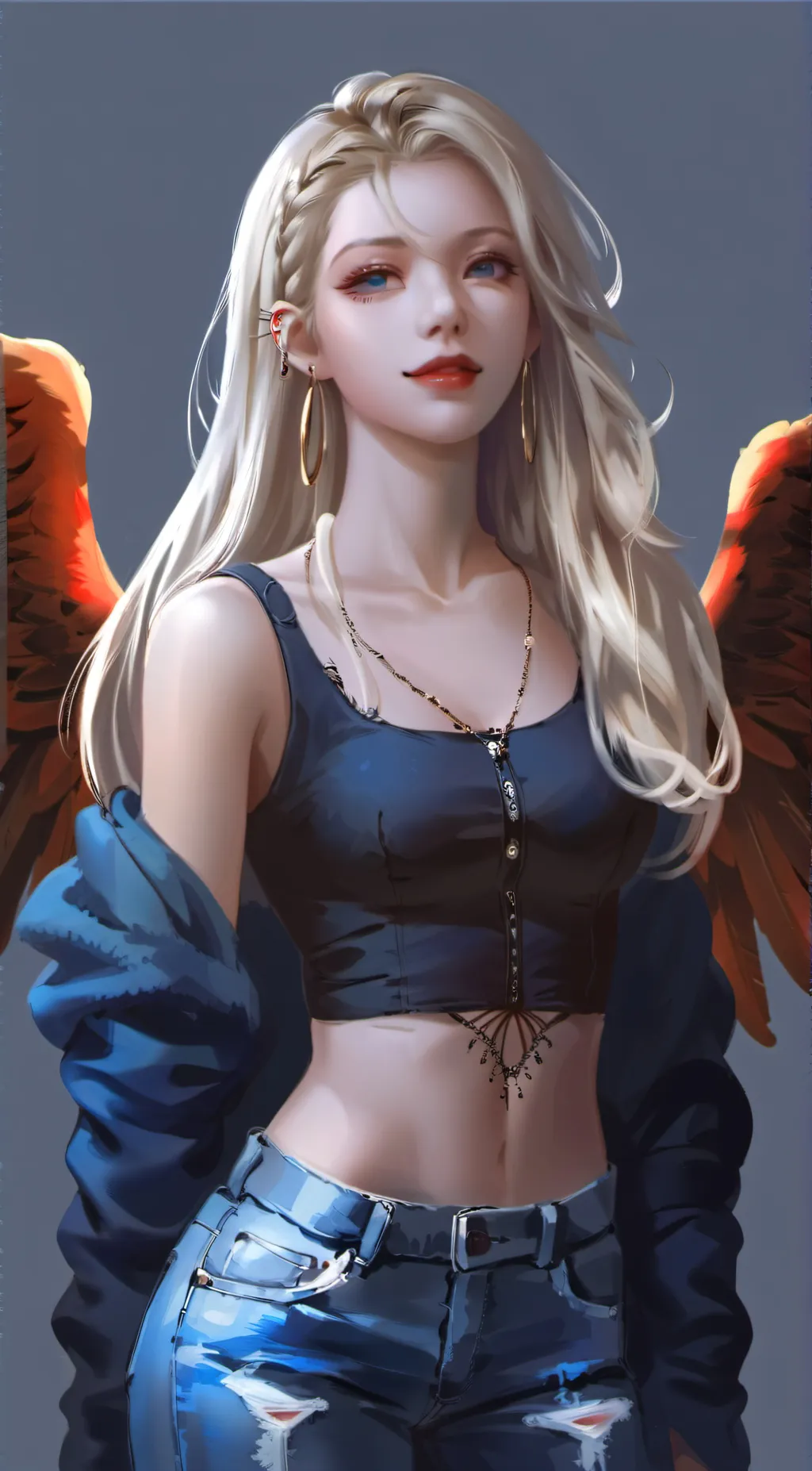 ai character: Ashley  background