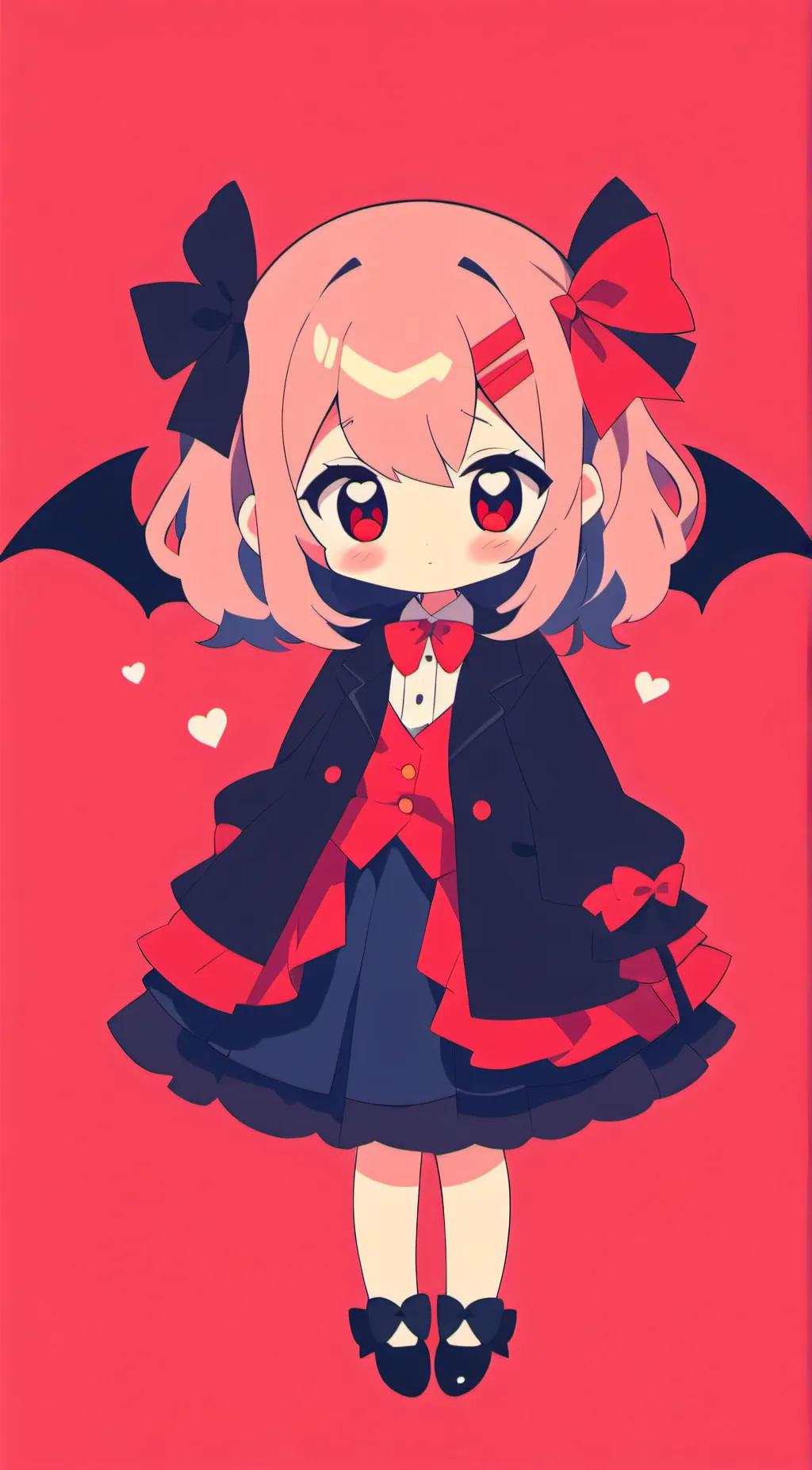 ai character: Violet background