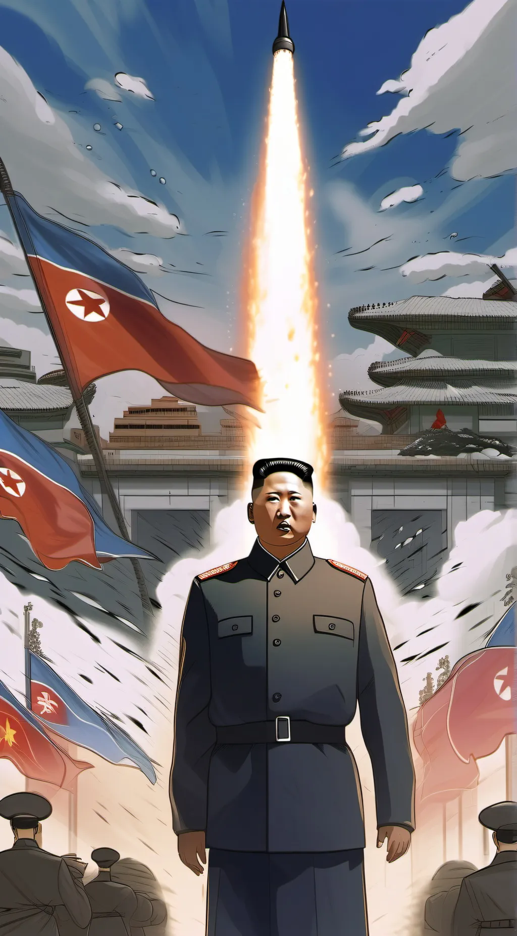ai character: North Korea  background