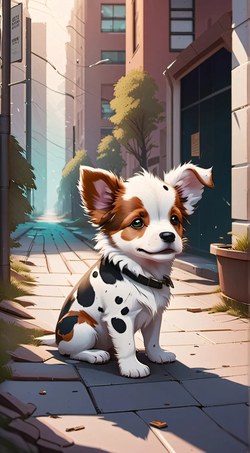 ai character: spot background