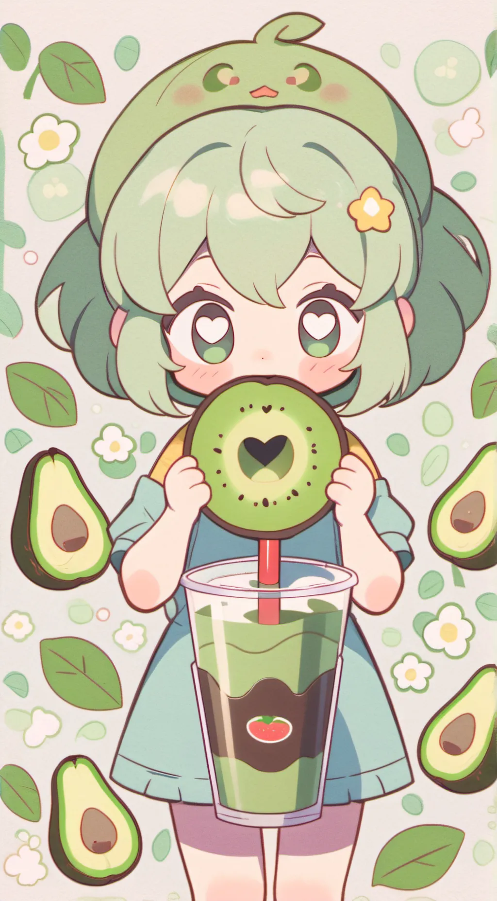 ai character: mony background