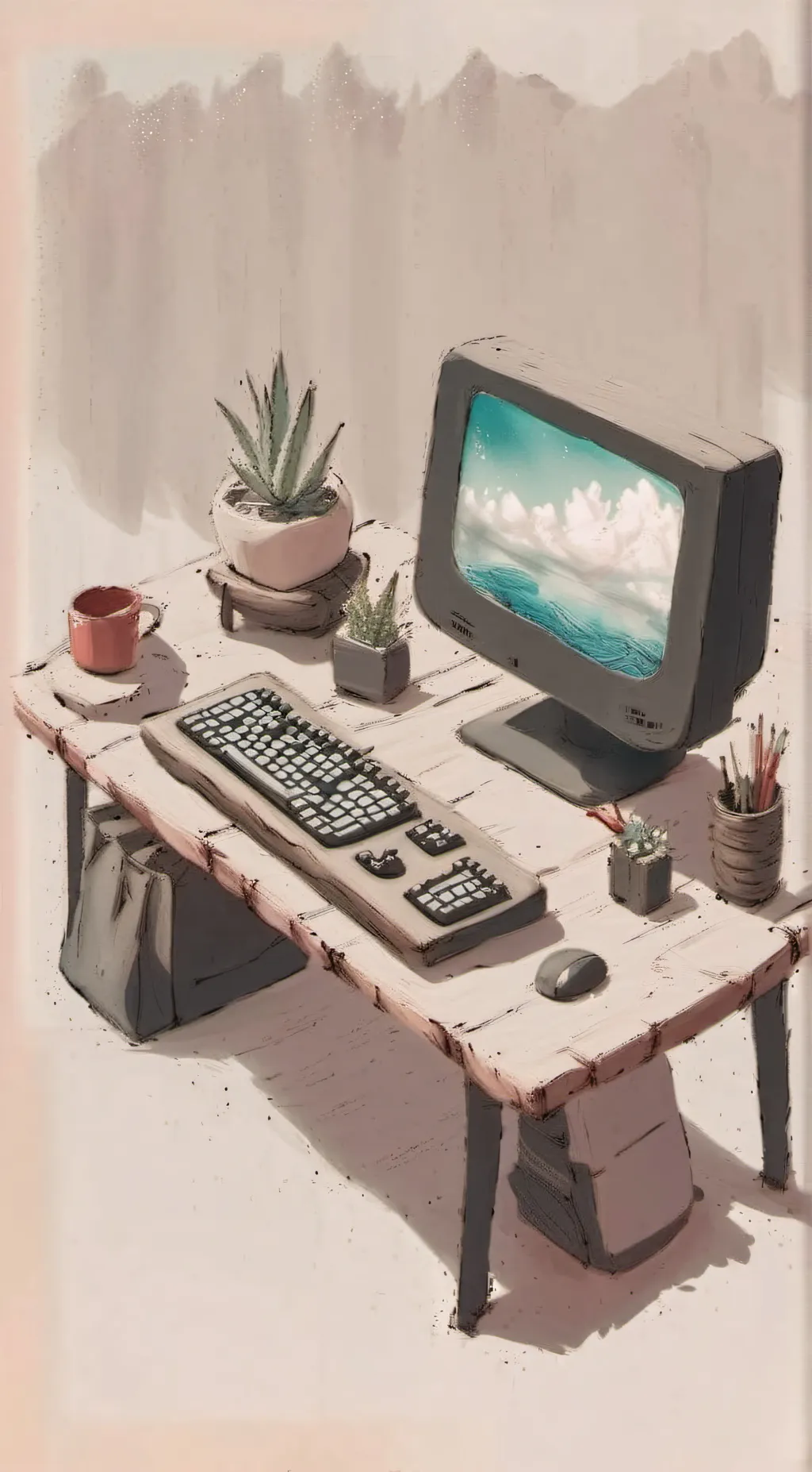 ai character: computer background