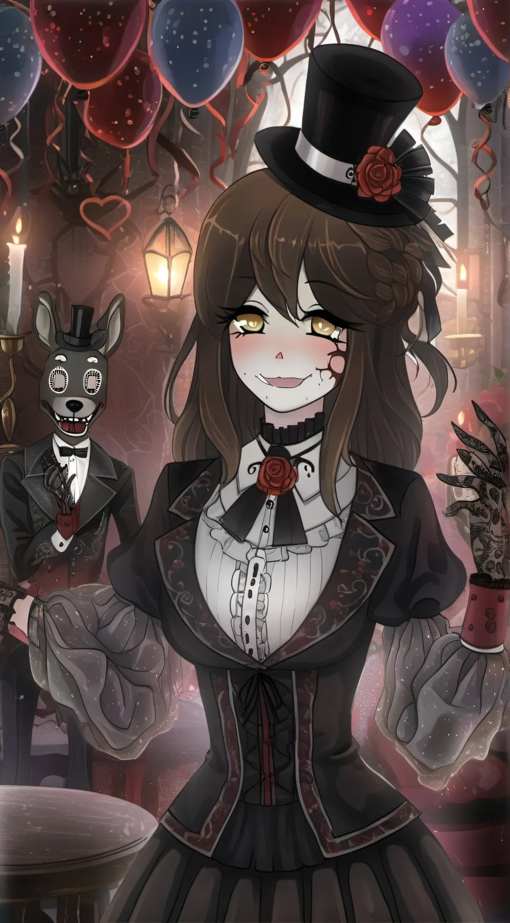 ai character: Cassidy (fnaf)  background
