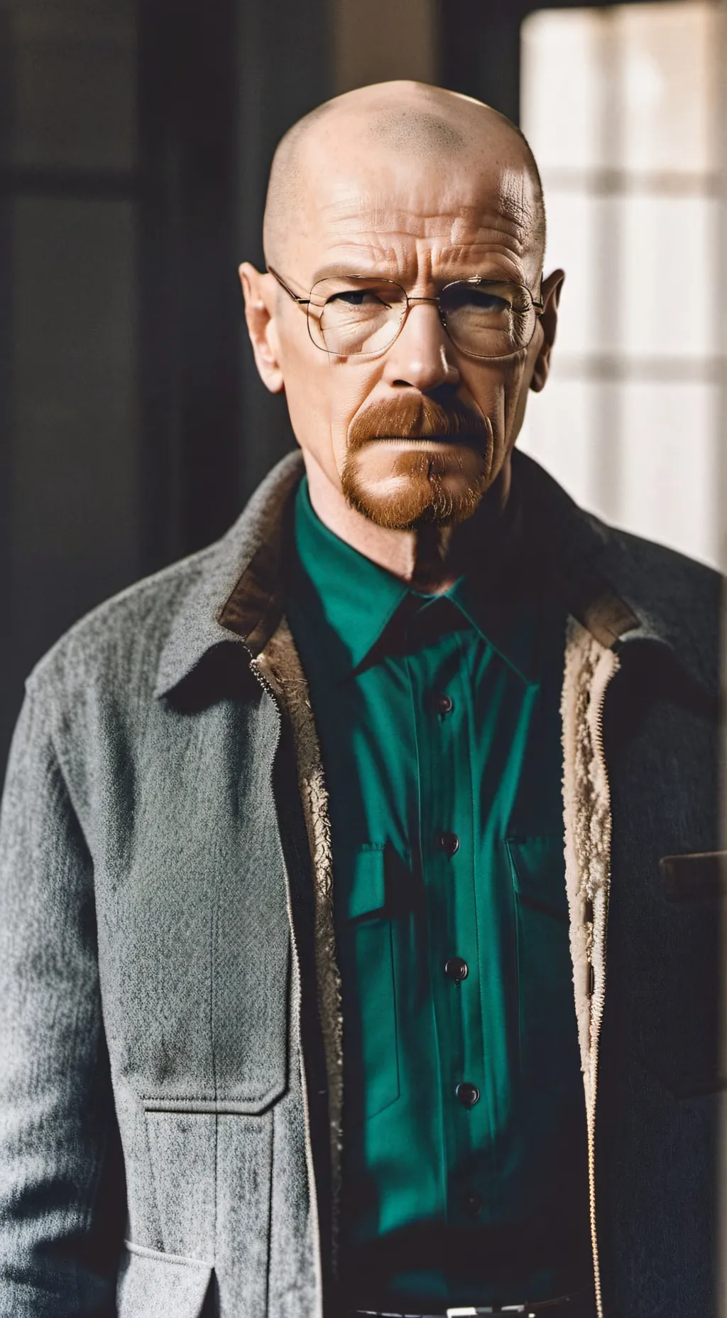 ai character: Walter white background