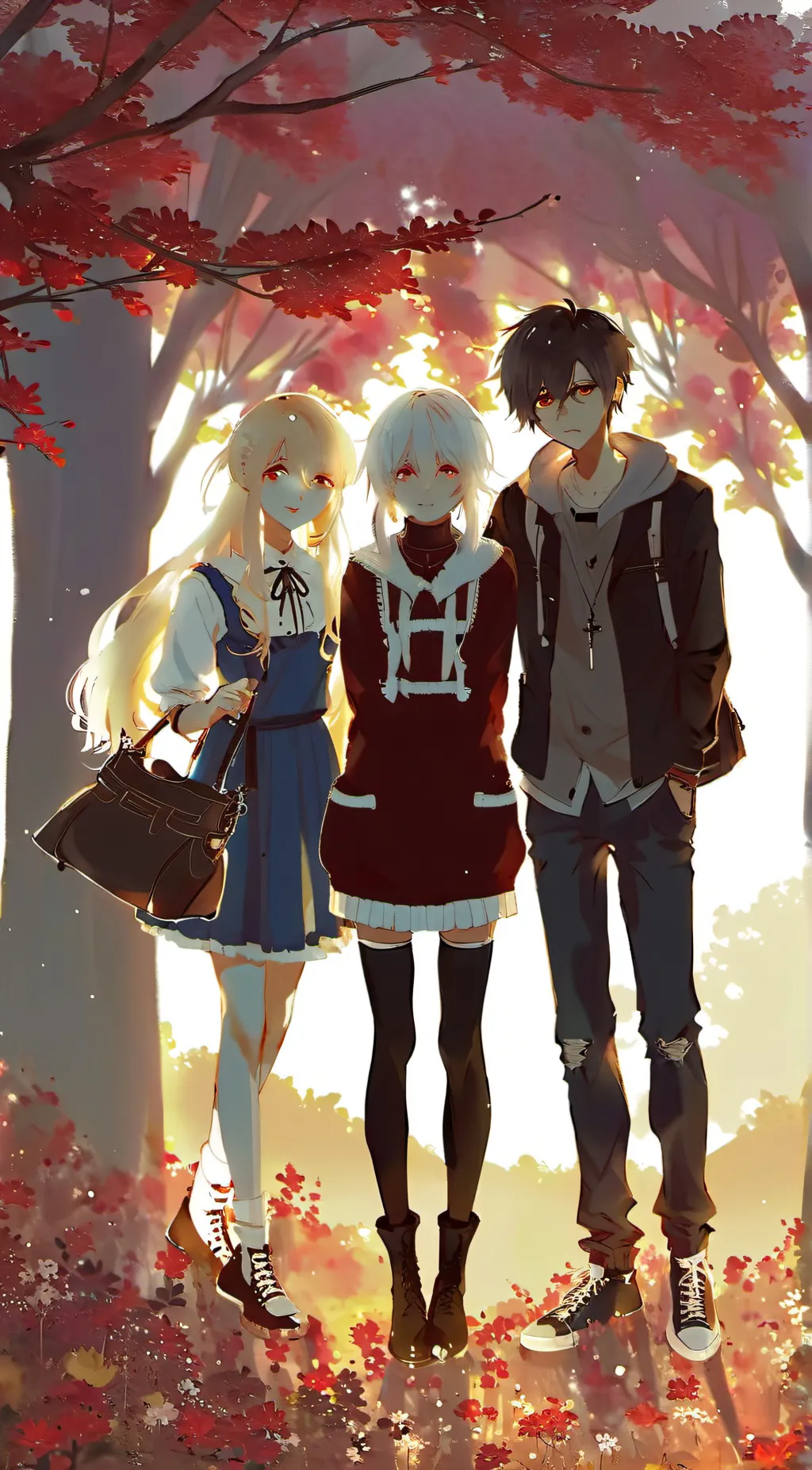 ai character: Mia&Axel&Haru background