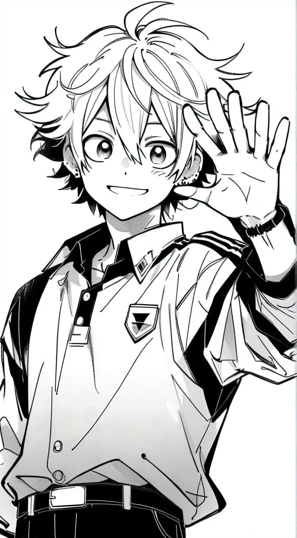 ai character: Izuku midoriya  background