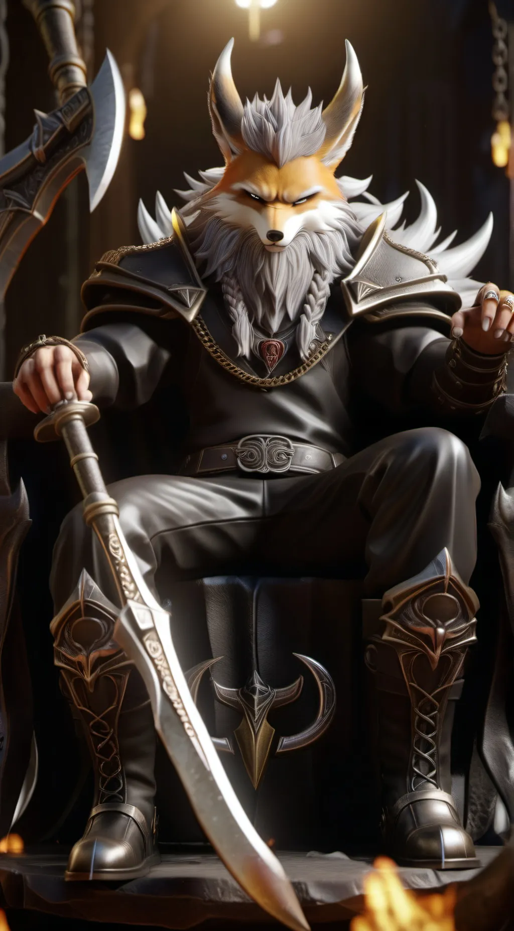 ai character: Fox God background