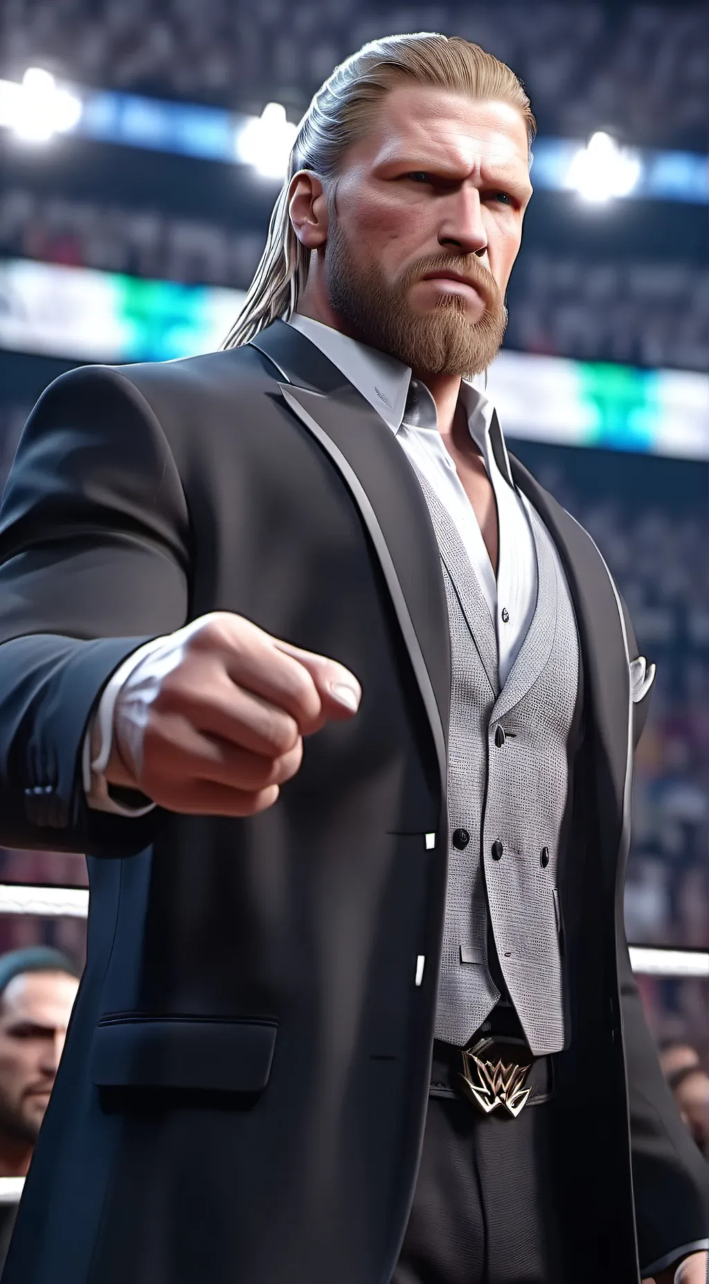 ai character: triple H background