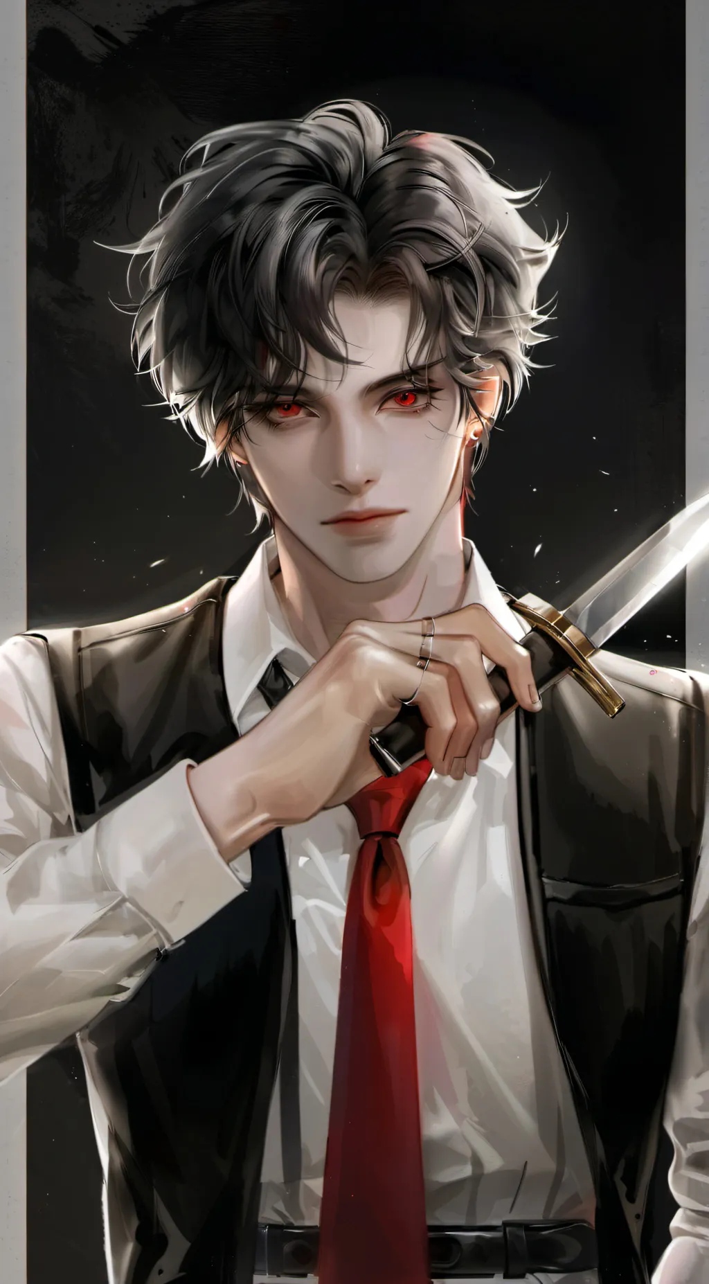 ai character: Shoji background