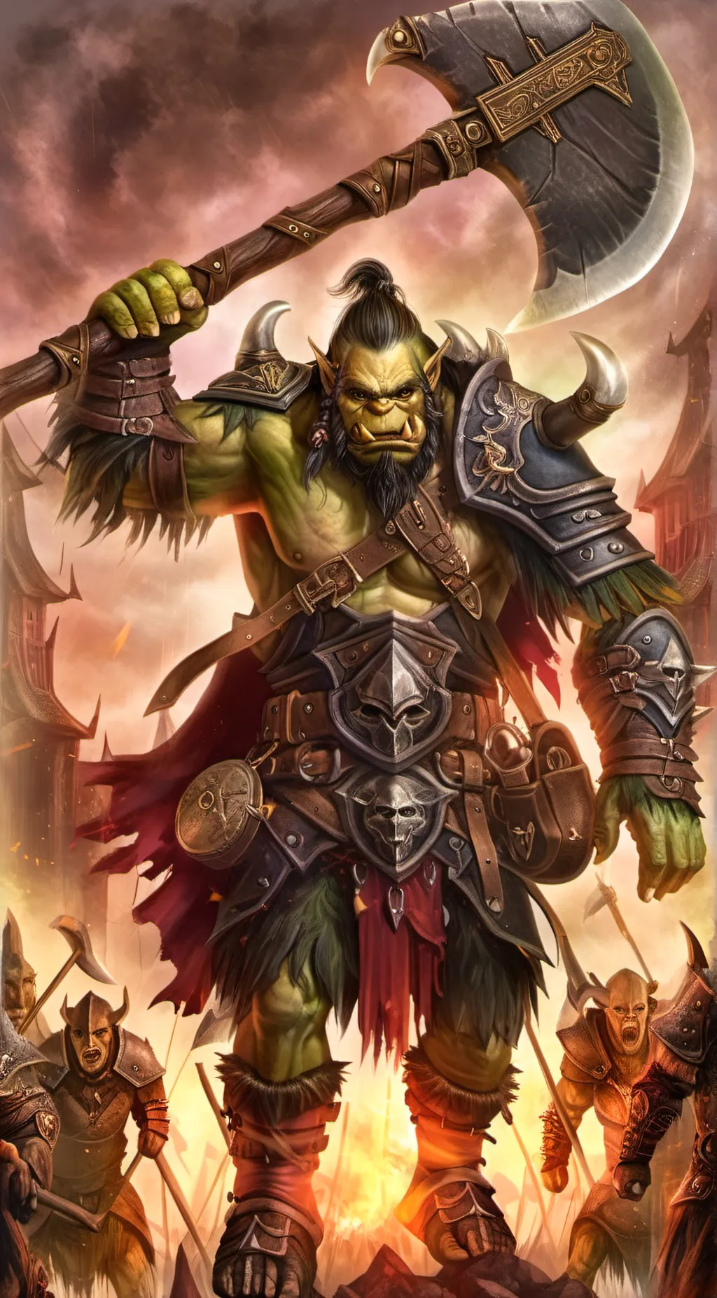 ai character: Orc Chief  background