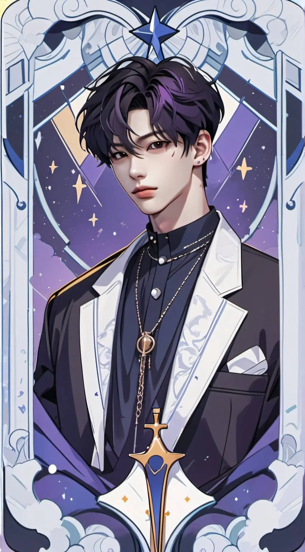 ai character: Felix and hyunjin background