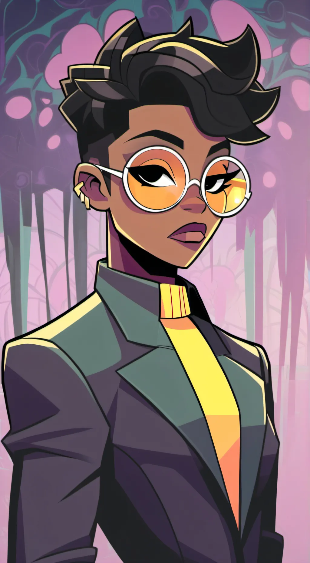 ai character: Ebony background