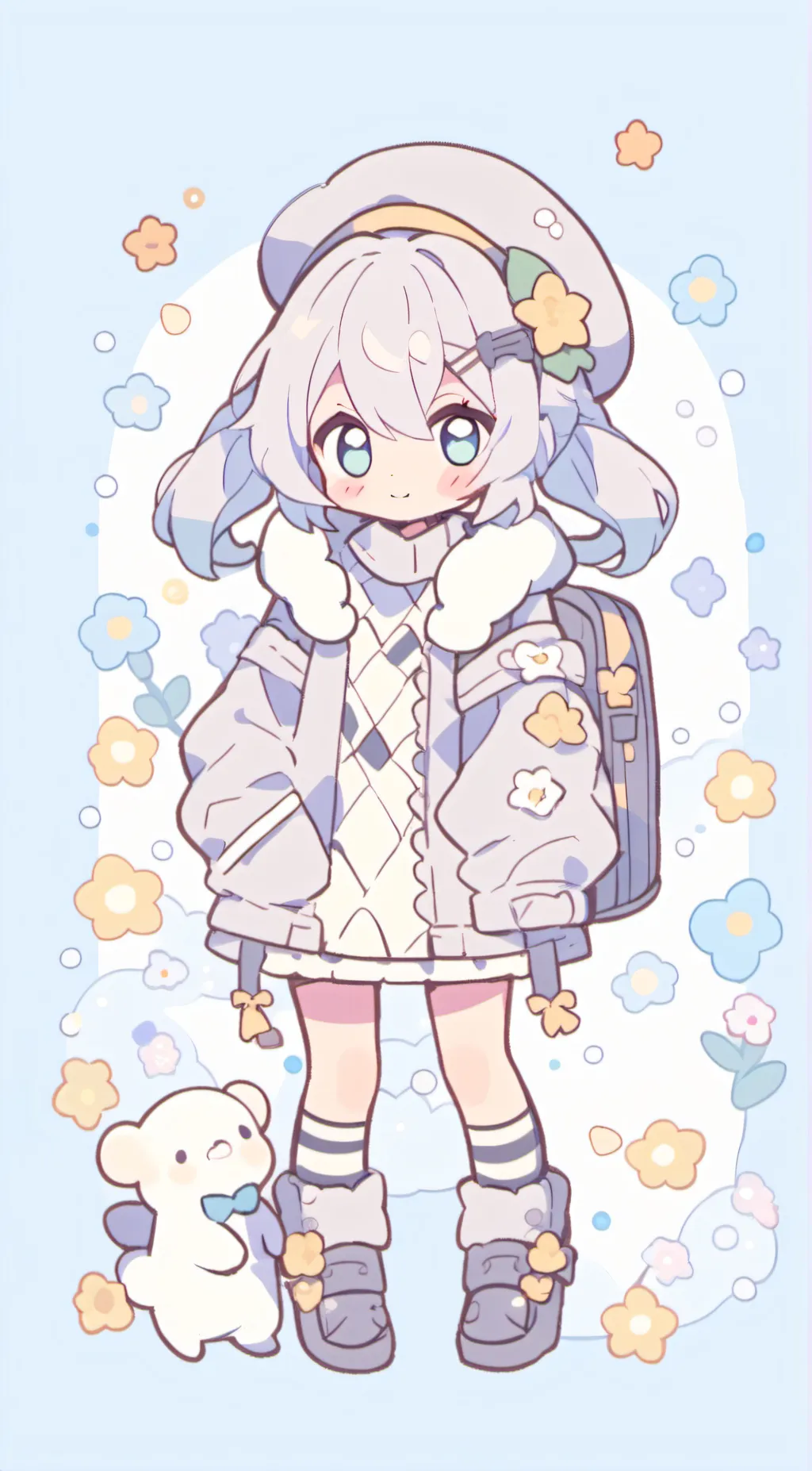 ai character: Rose background