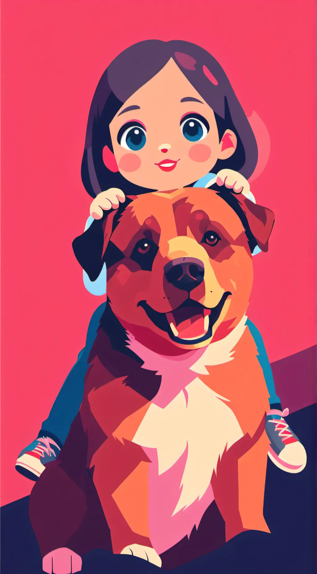 ai character: Bear and Ellie background