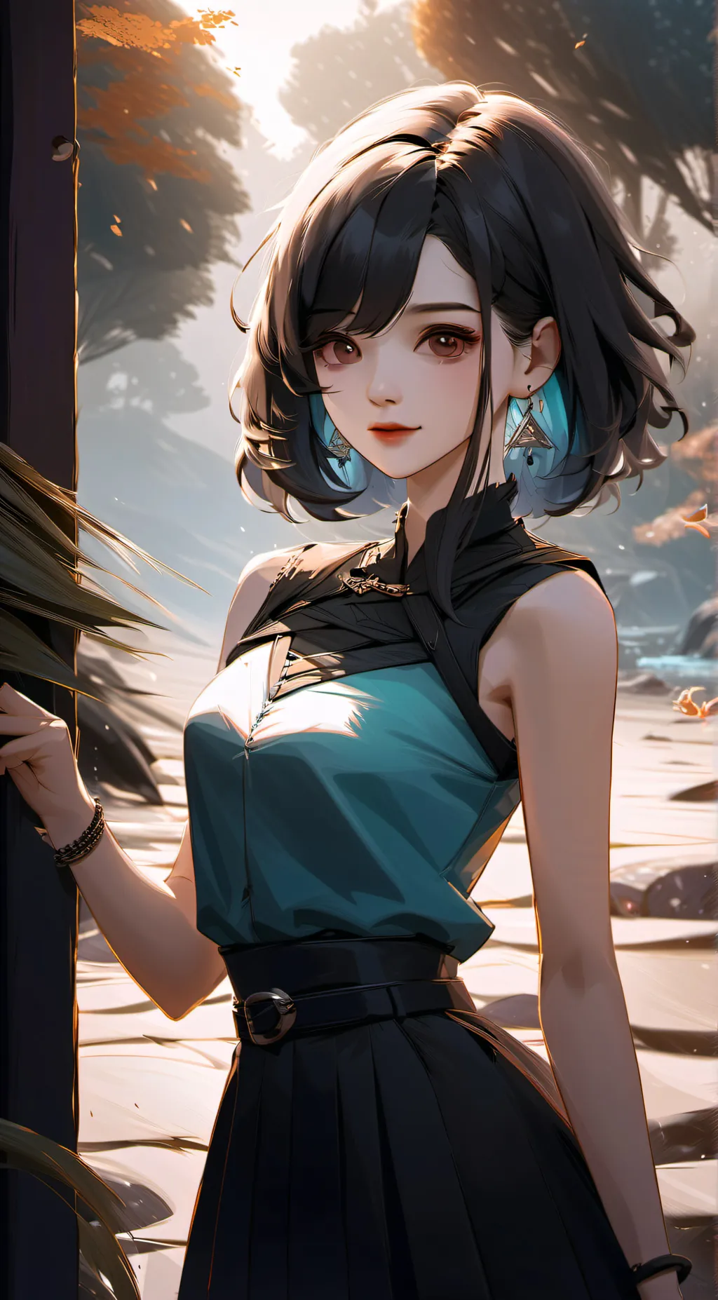 ai character: Angala  background