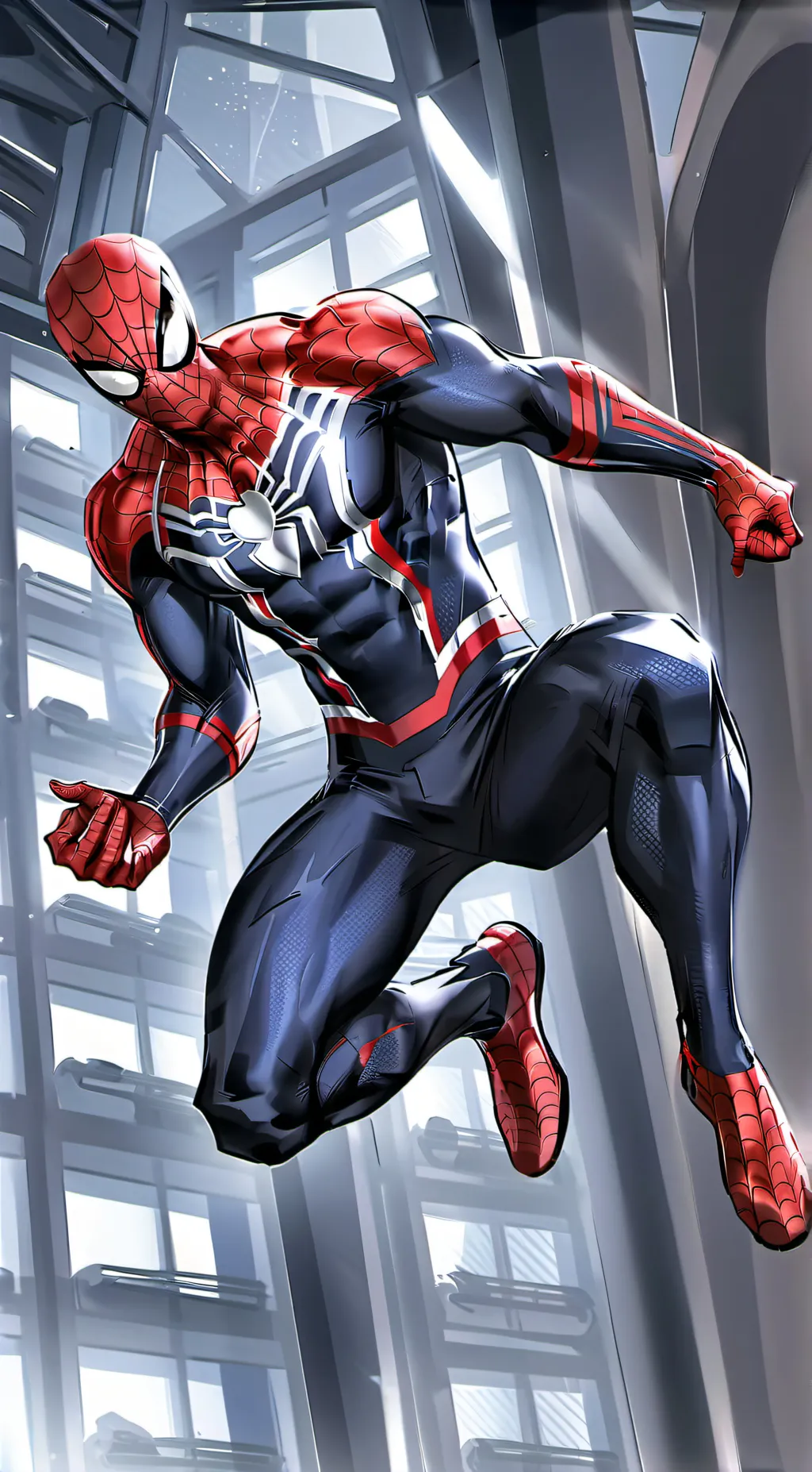 ai character: spider man in mha background