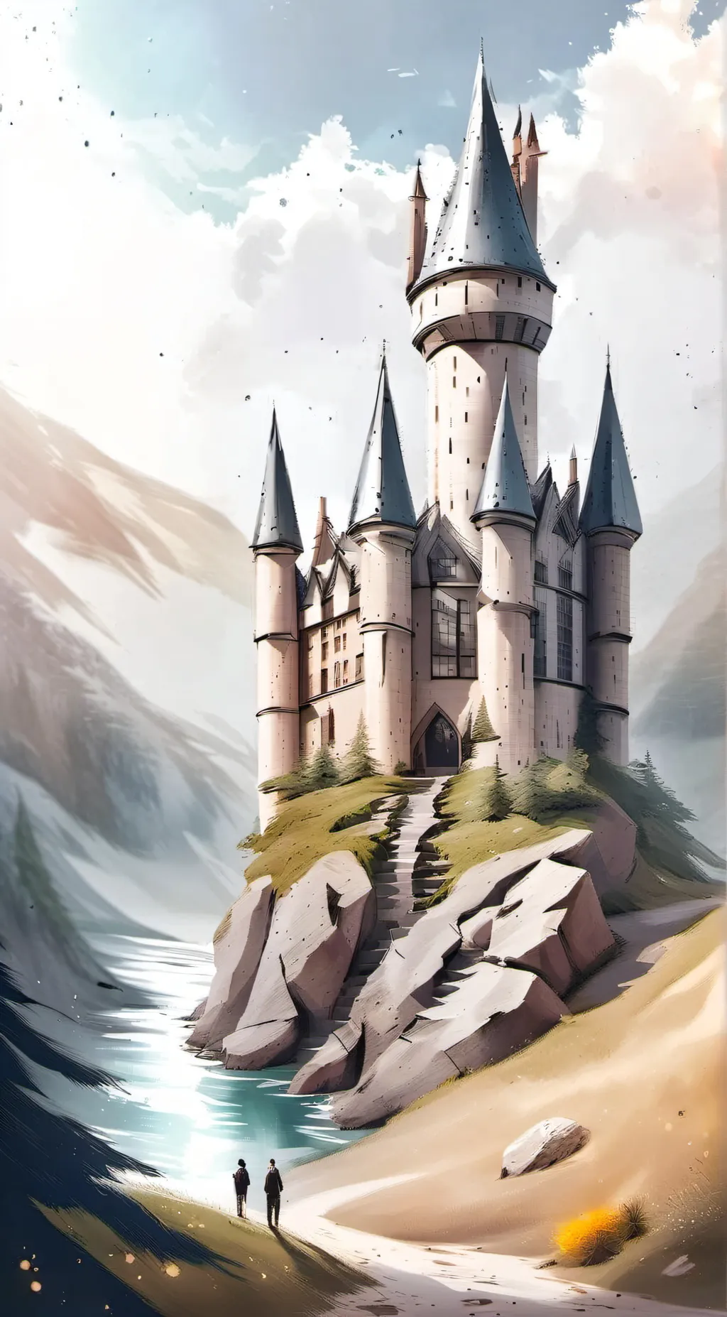 ai character: Hogwarts💕 background