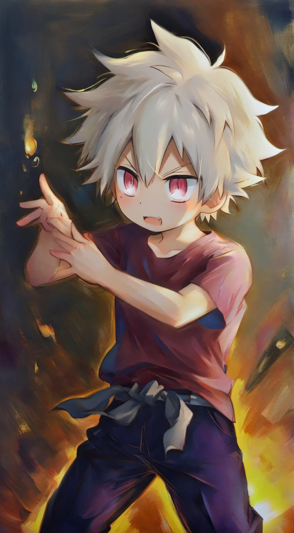 ai character: mini bakugo background