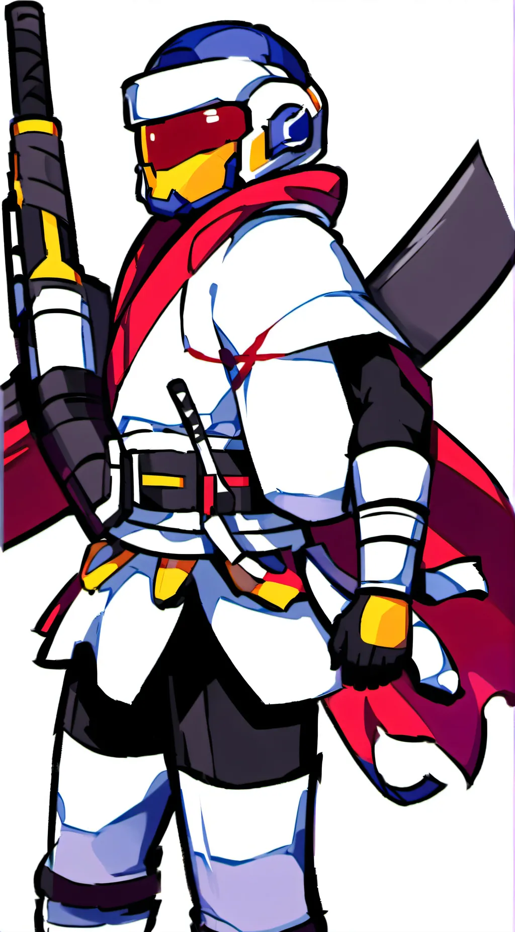 ai character: white the imposter background