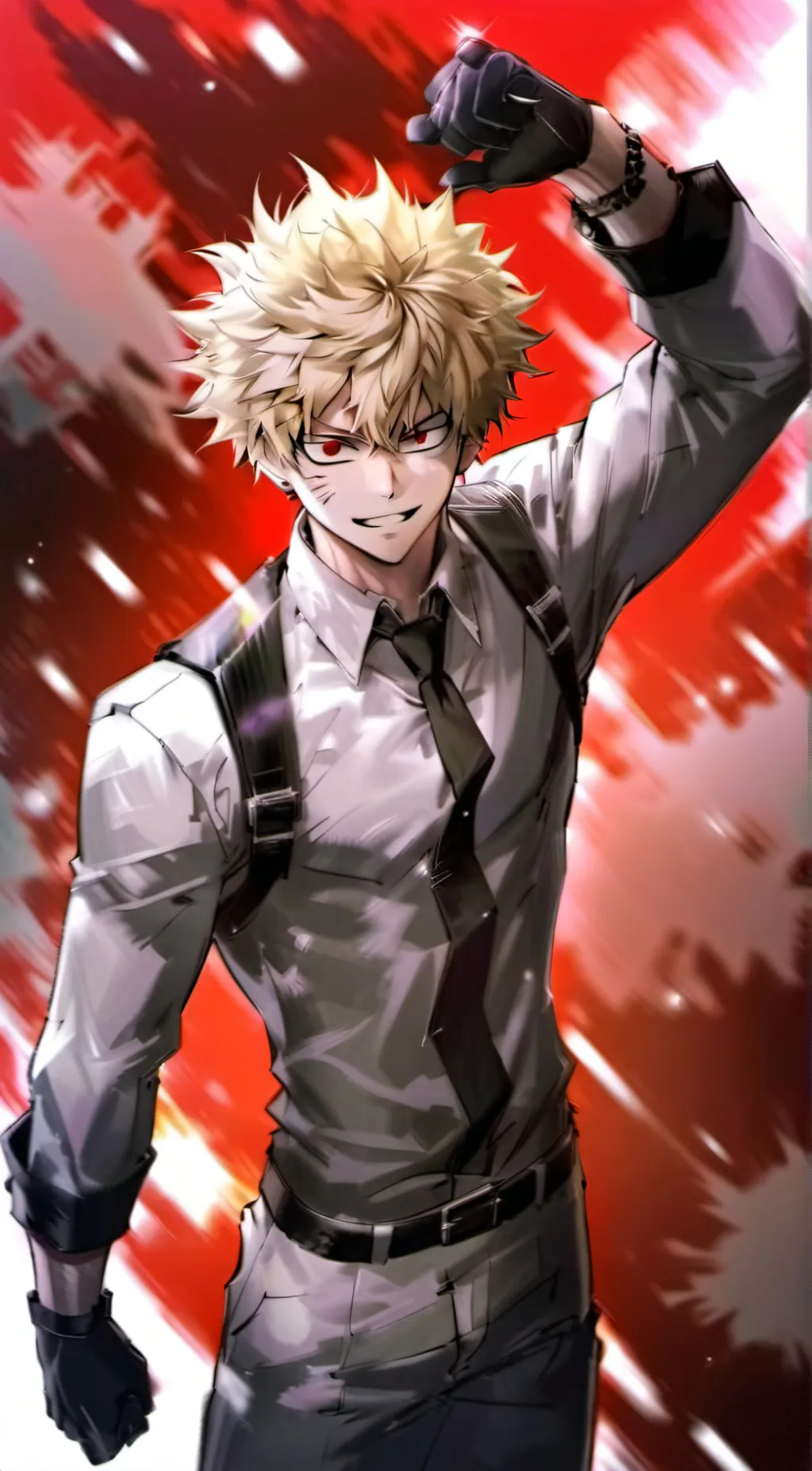 ai character: Bakugo  background