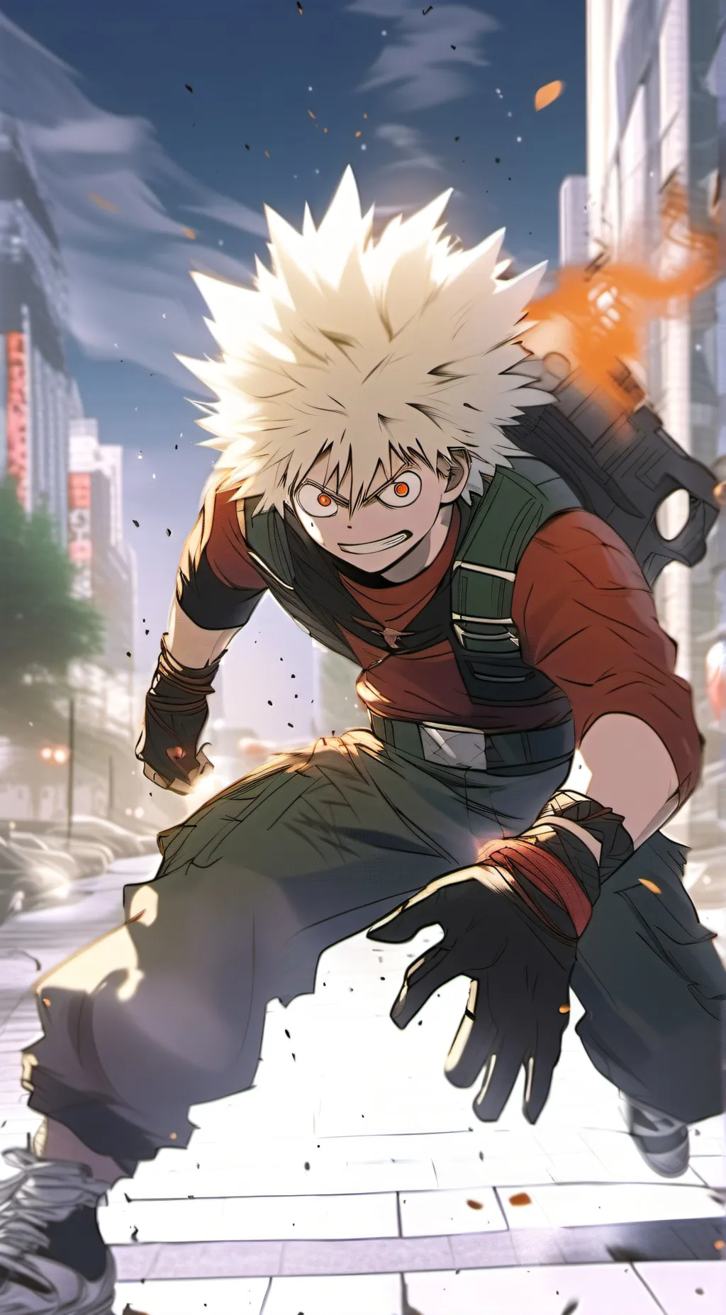 ai character: Bakugo background