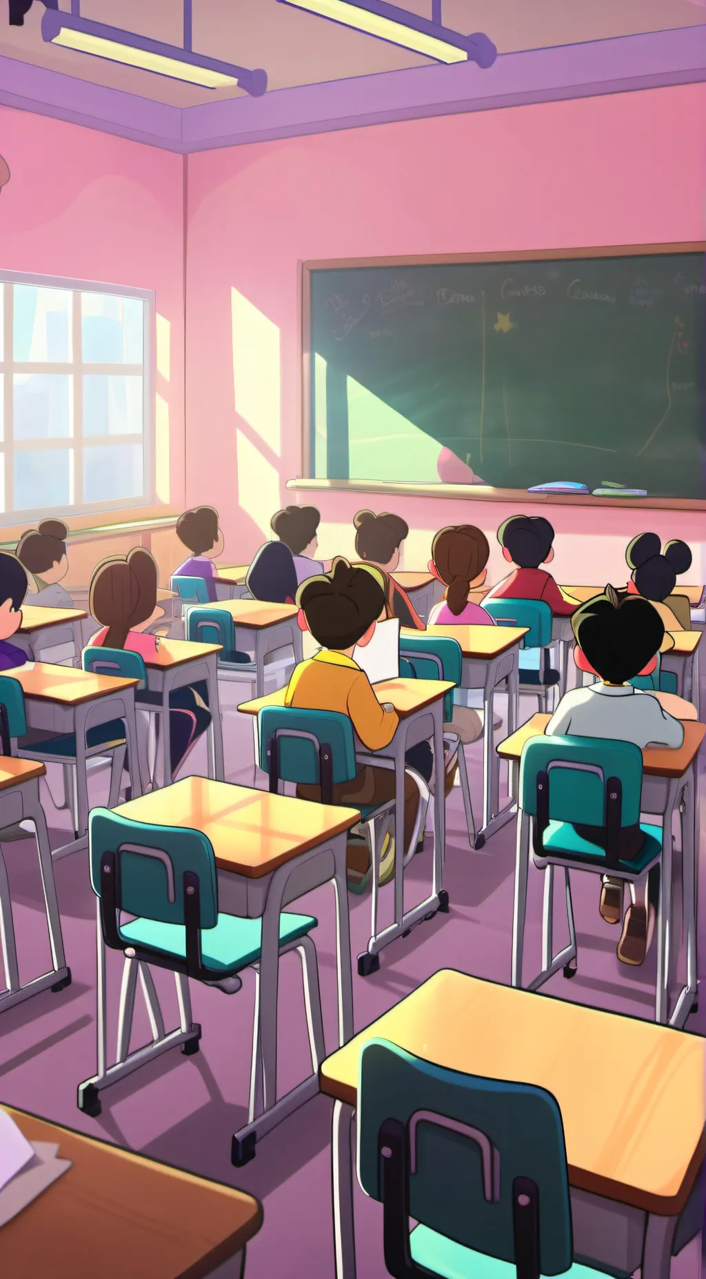 ai character: reckless classroom background