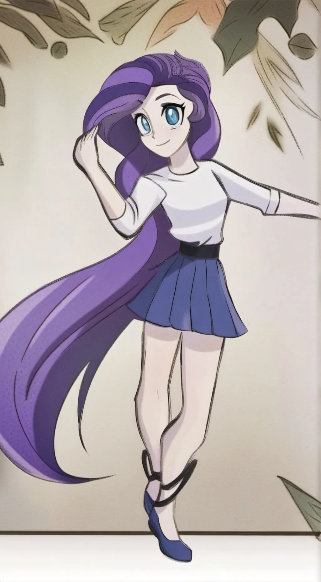 ai character: Rarity  background