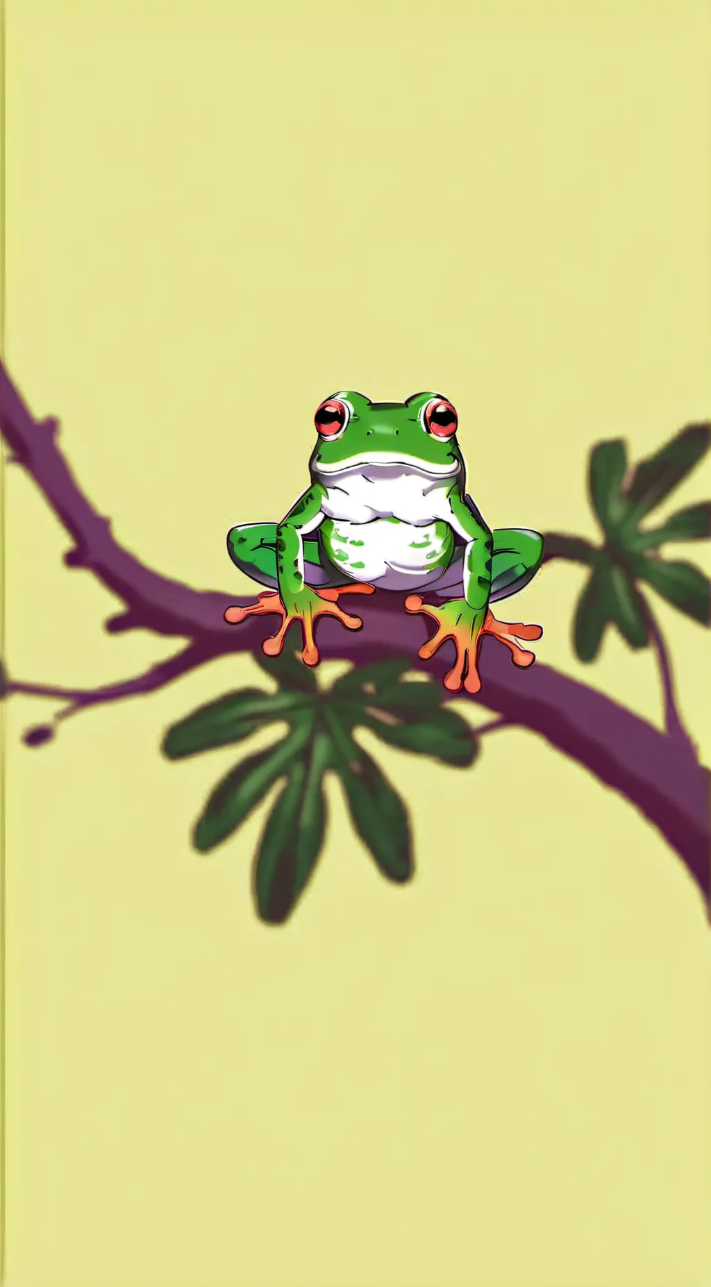 ai character: Frog background
